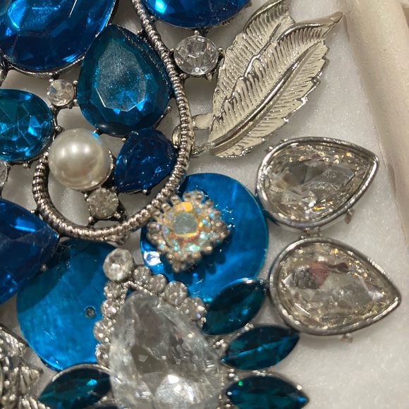 JEWELRY ART COLLAGE IN 3/D. HANDMADE UNIQUE DAZZLING COLORS - Picture 8 of 14